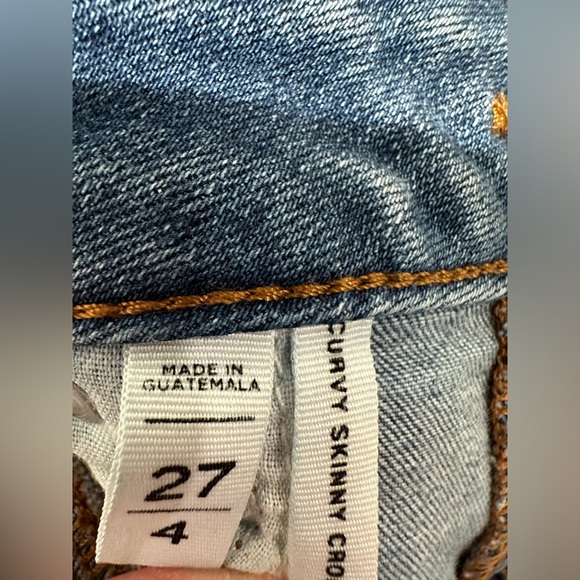 Curvy Skinny Crop Loft jeans women’s size 27 - Picture 2 of 5